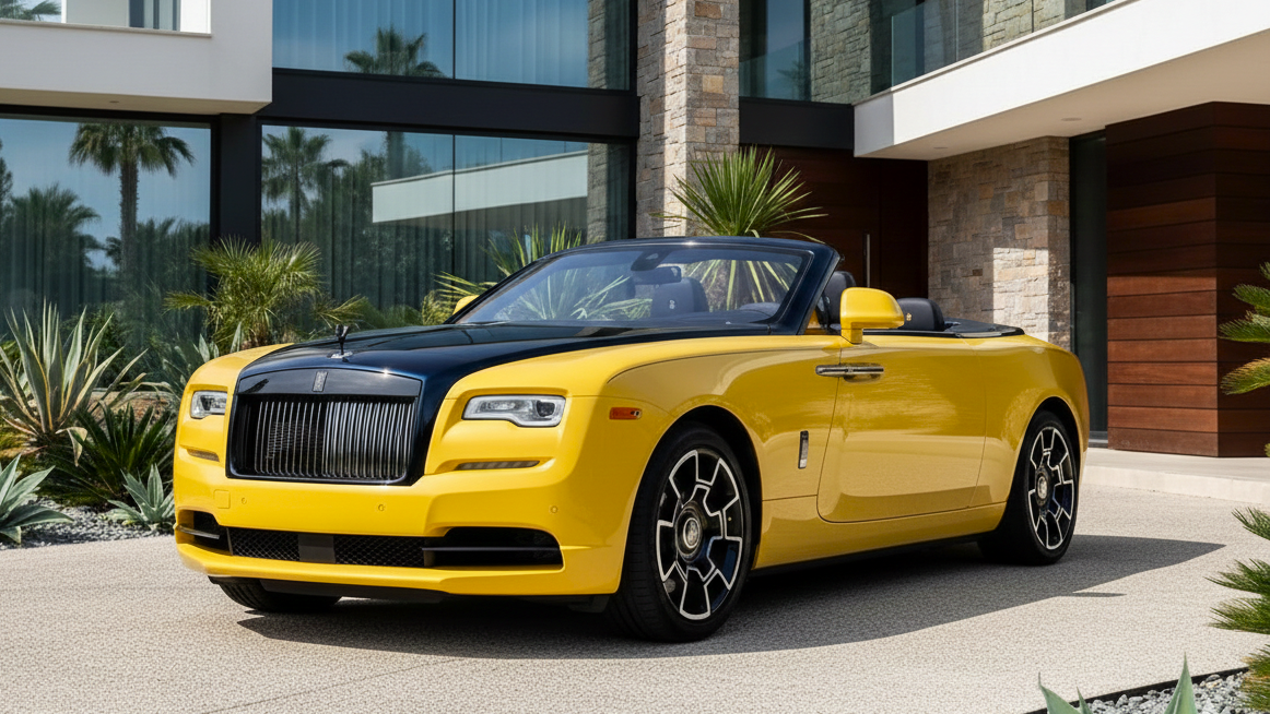 Rolls-Royce Phantom Oribe yellow colour
