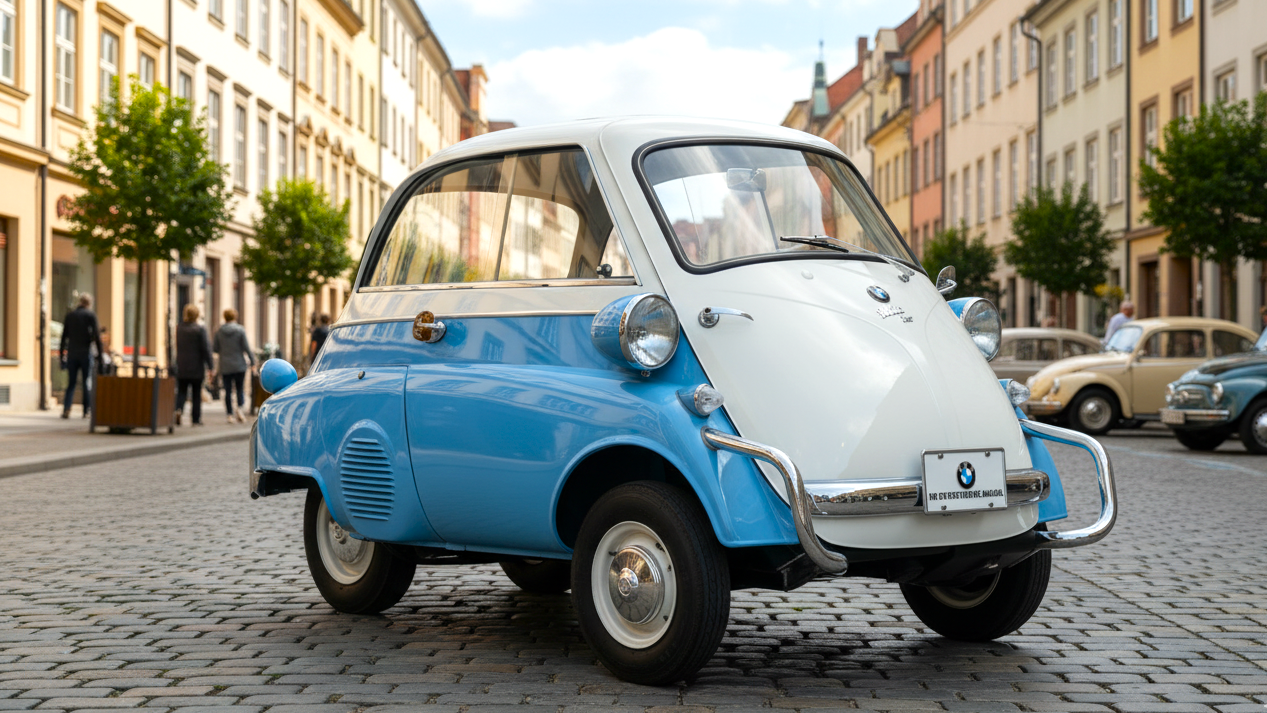 BMW Isetta 300 голубого цвета