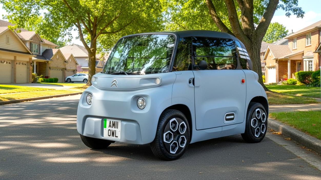 Citroen Ami голубого цвета