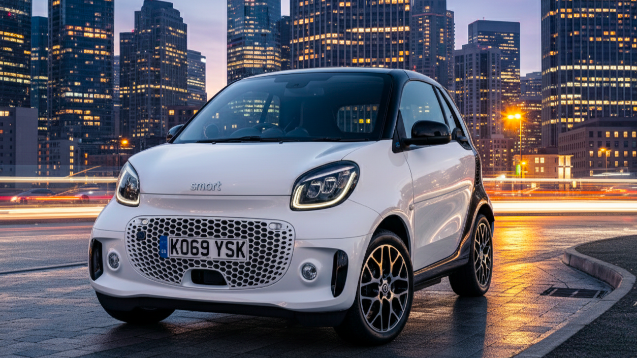 Smart Fortwo EQ белого цвета