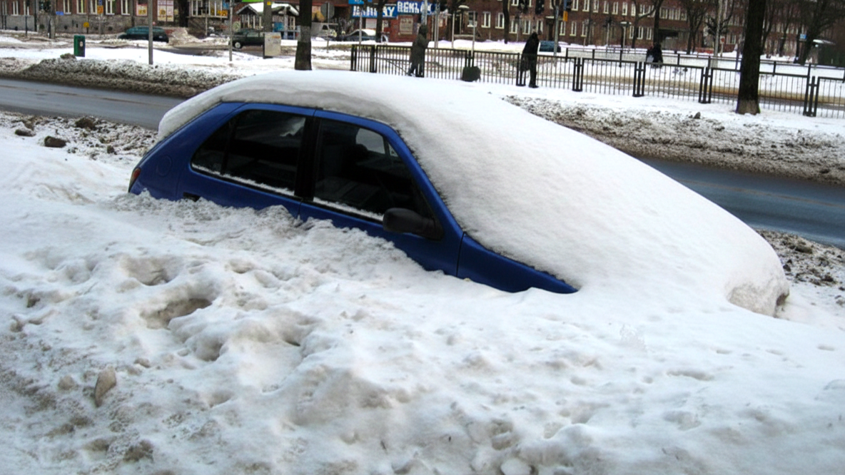 Incorrect parking in winter