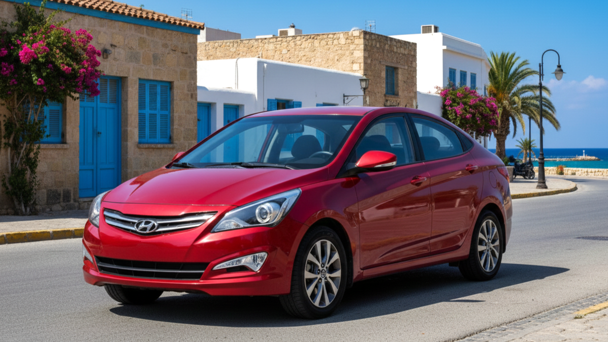Hyundai Solaris red