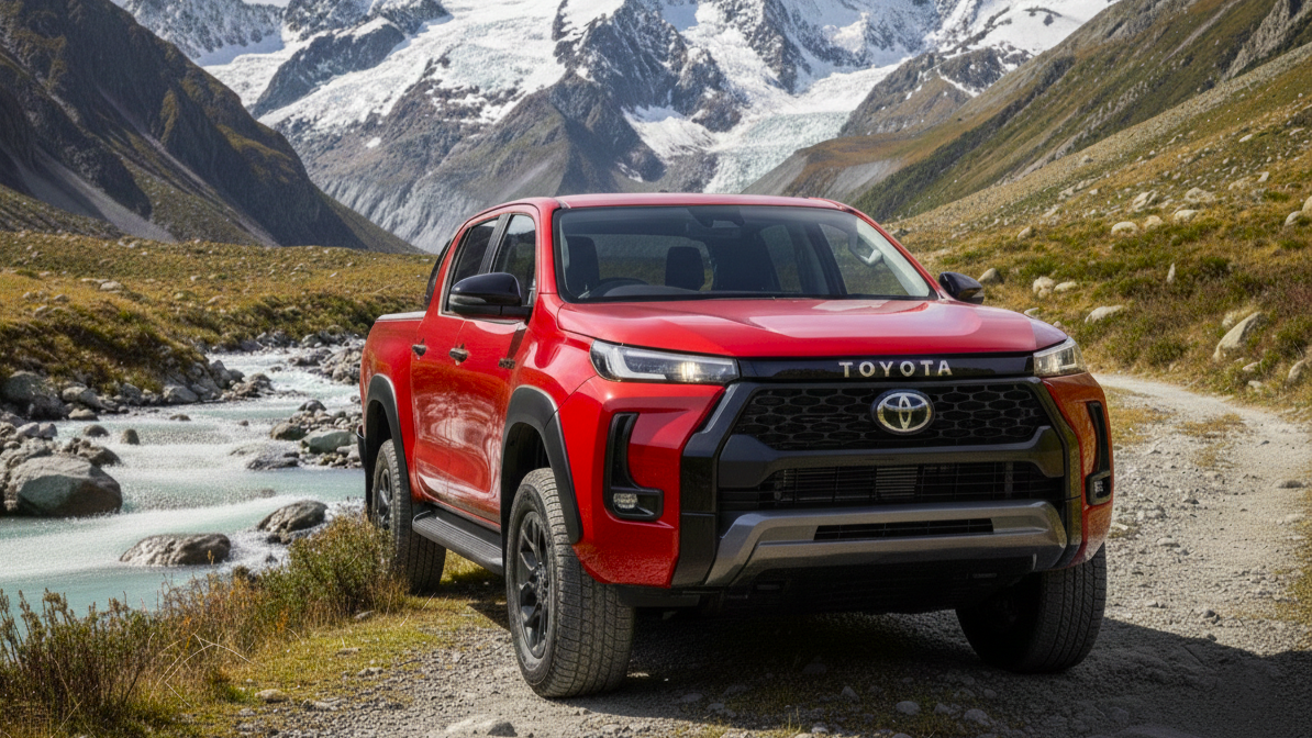 Toyota Hilux red colour