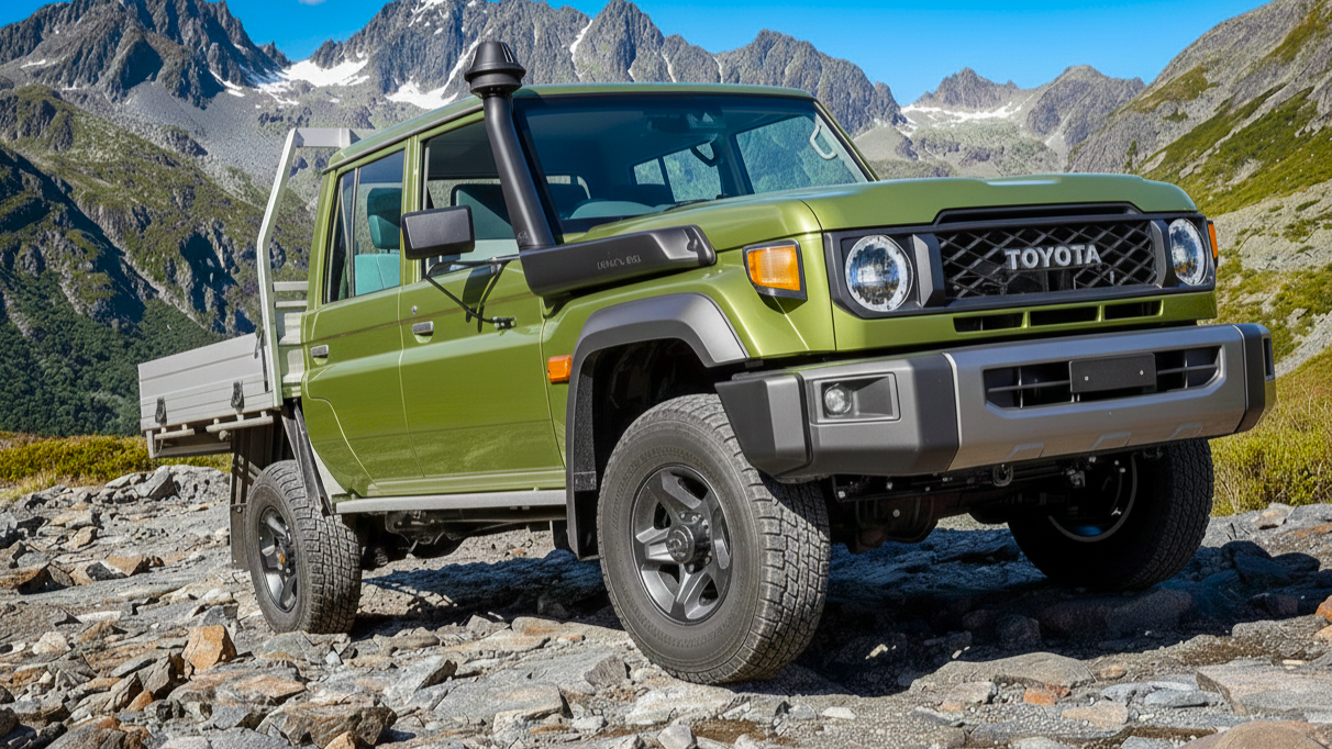 Toyota Land Cruiser PZJ70 green colour