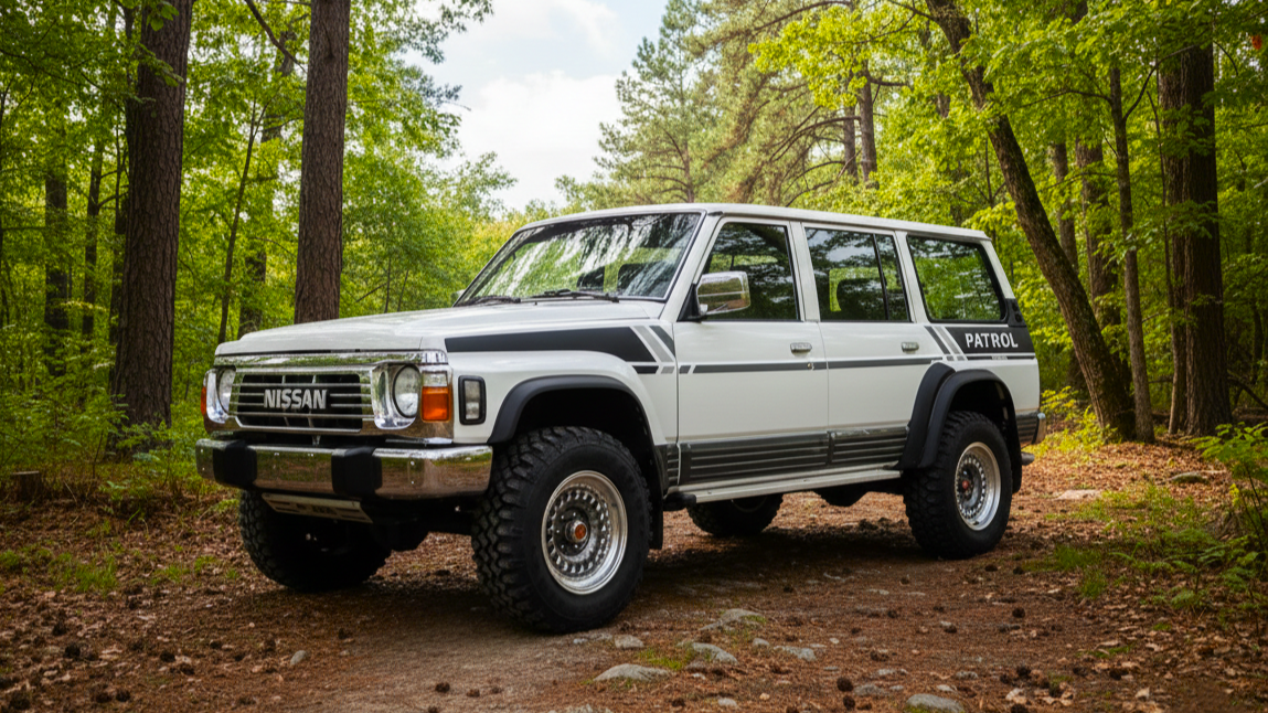 Nissan Patrol Y60 white colour