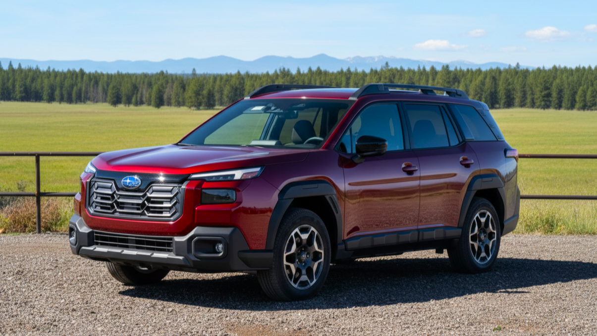 Subaru Outback 2 red colour