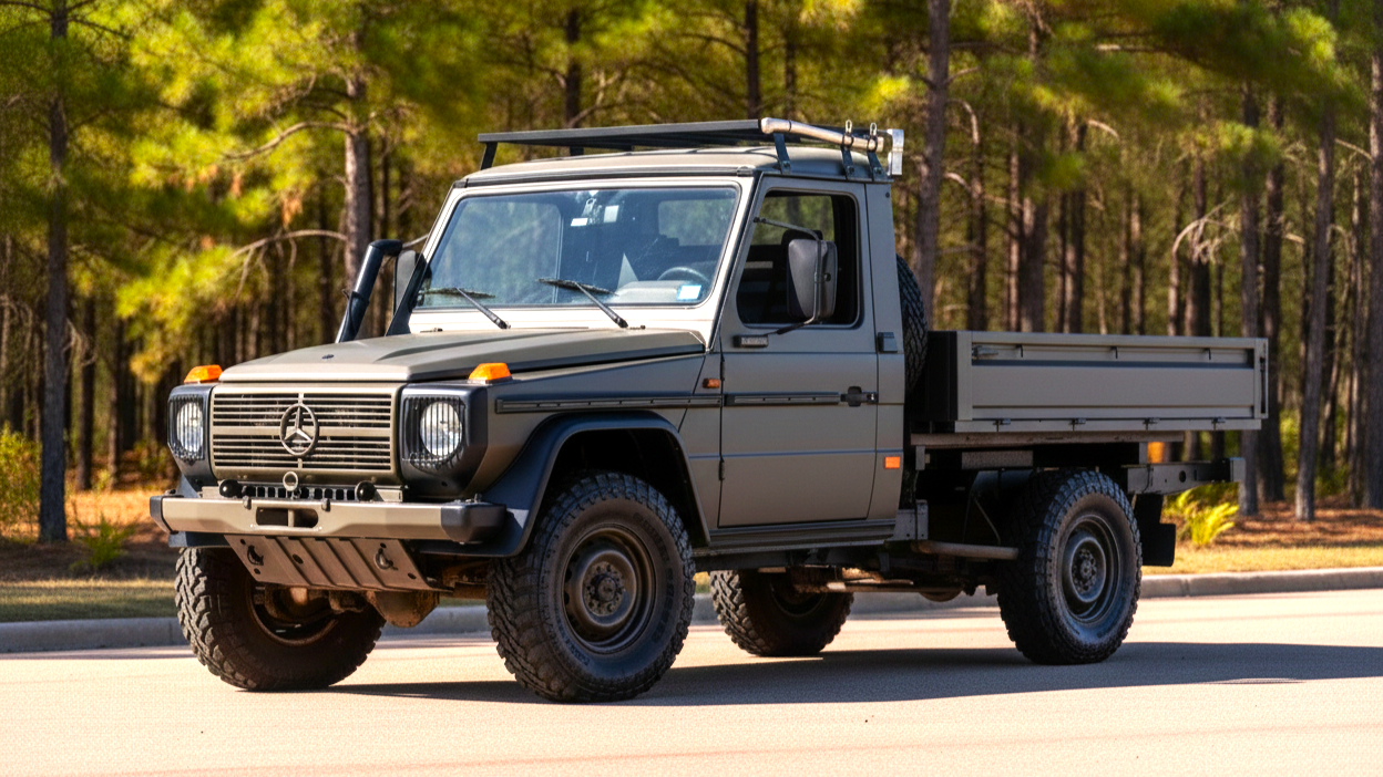The Mercedes W461 G Wagon grey colour