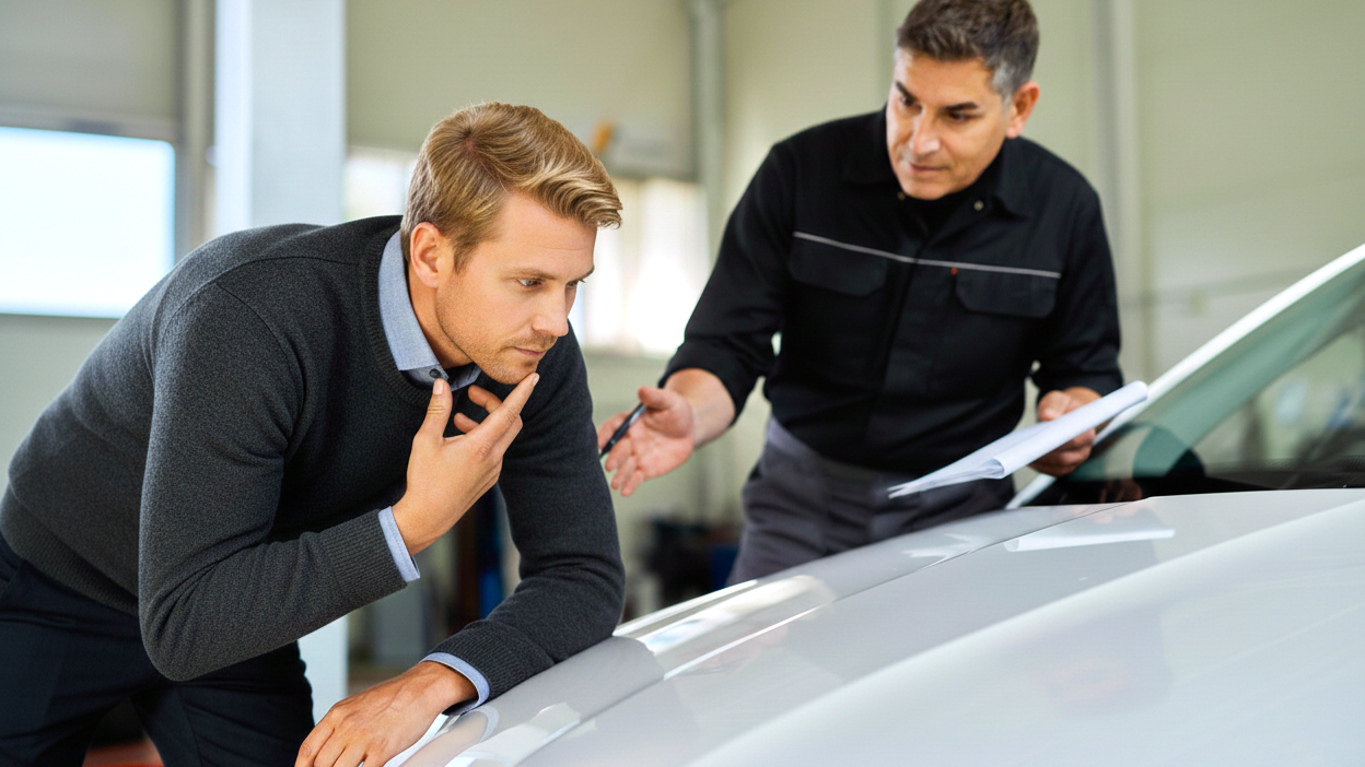 Car interior inspection before buying