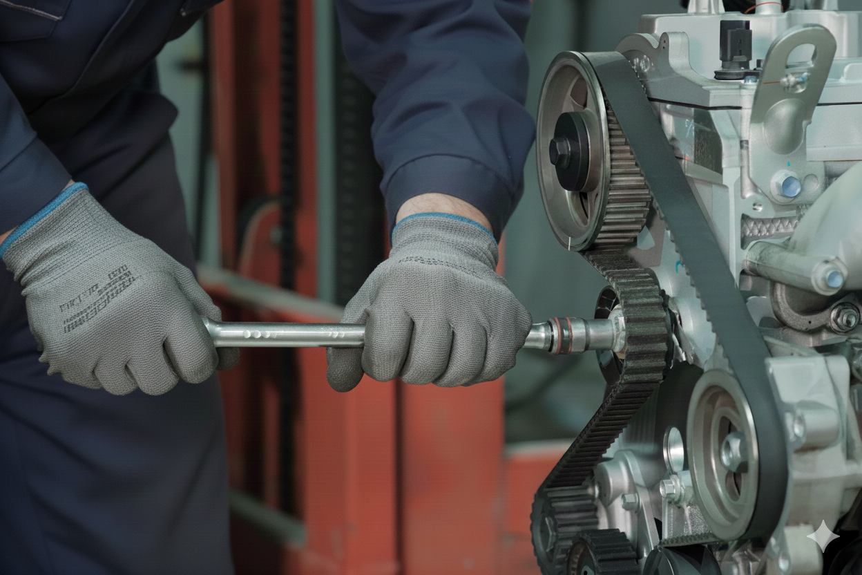 How a timing belt works