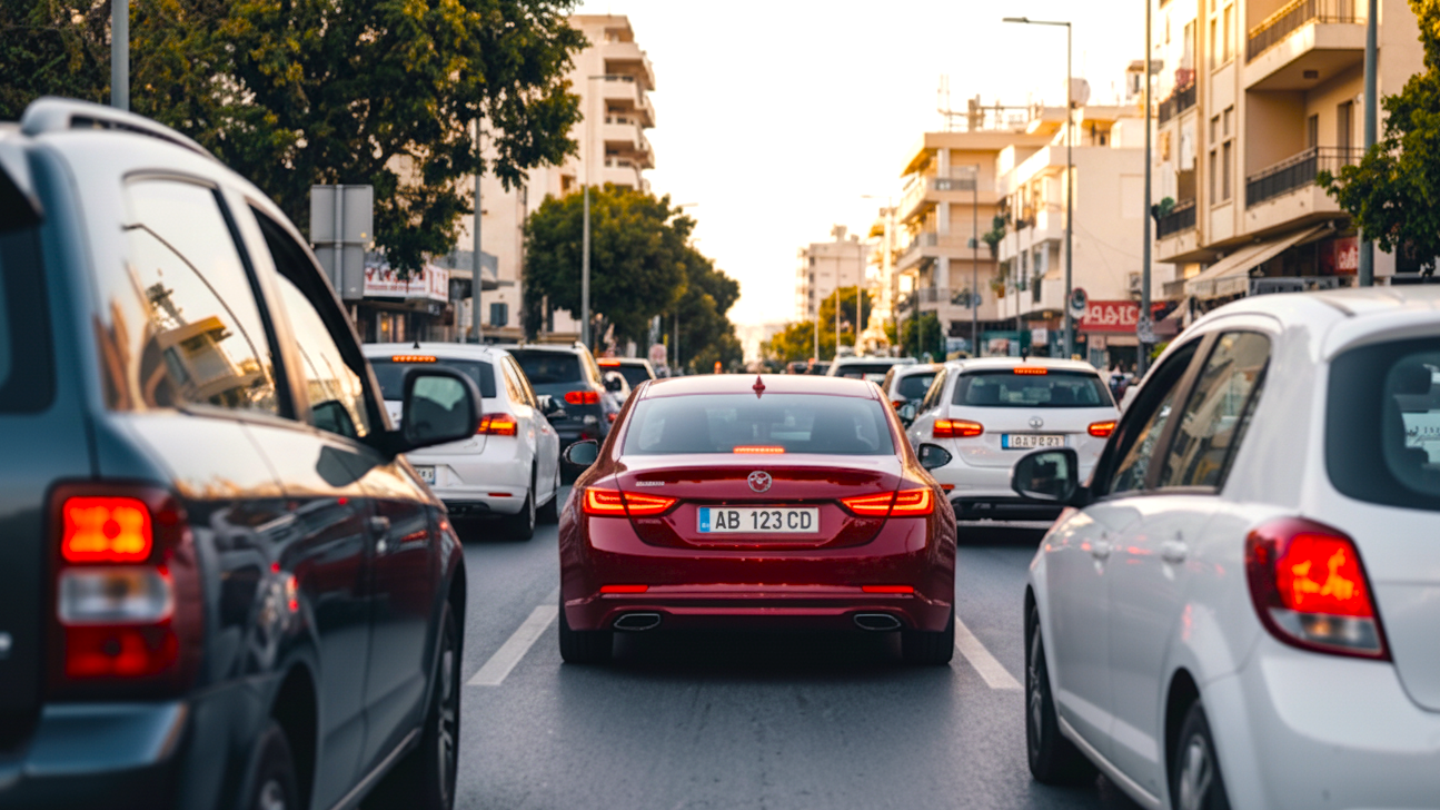 Traffic Jam in Cyprus