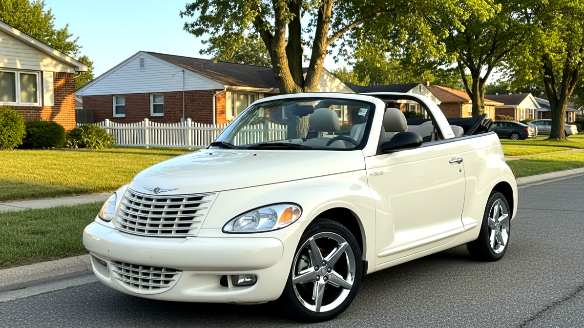 Chrysler PT Cruiser Convertible белого цвета