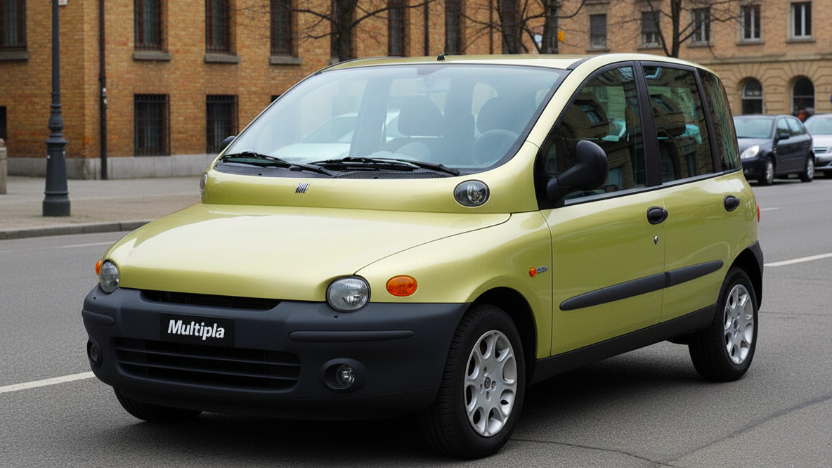 Fiat Multipla (1998–2010) желтого цвета