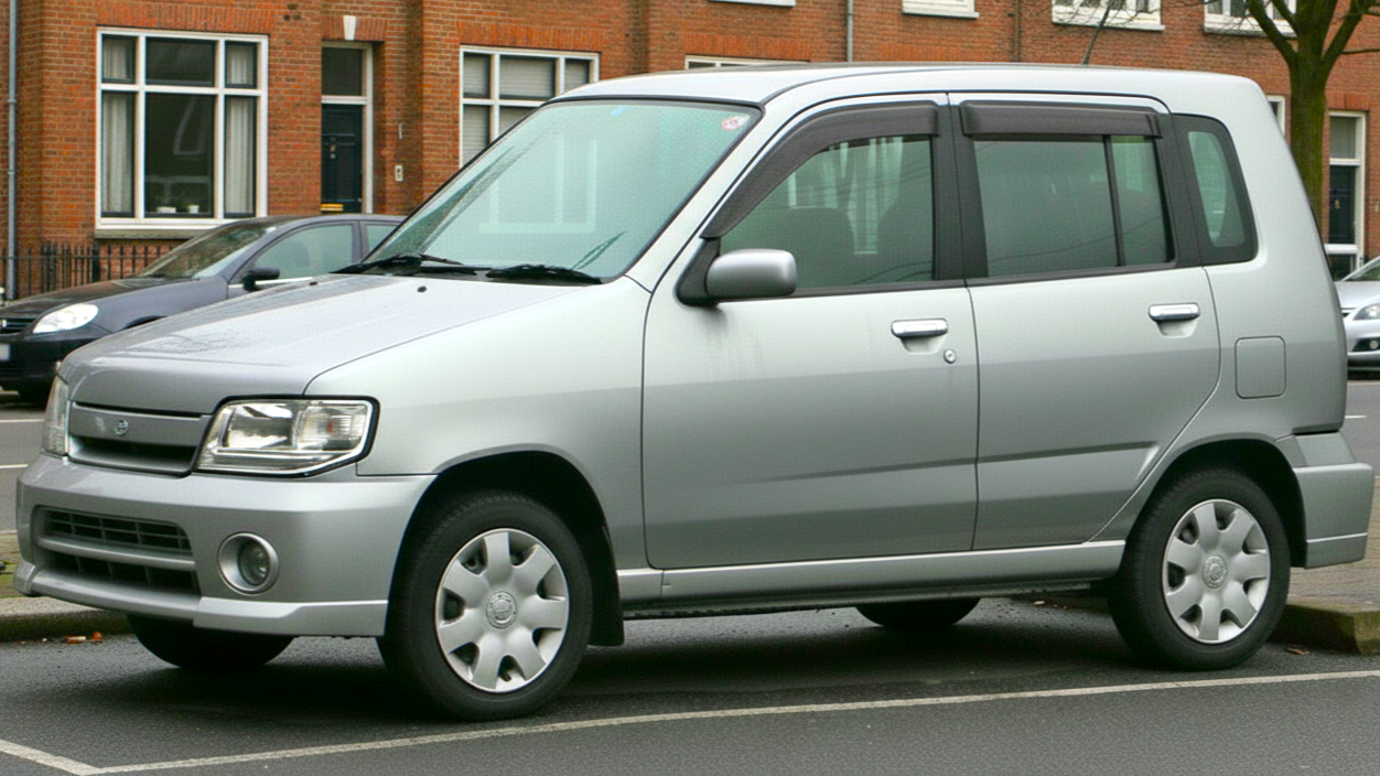 Nissan Cube (1998-2019) серебристого цвета