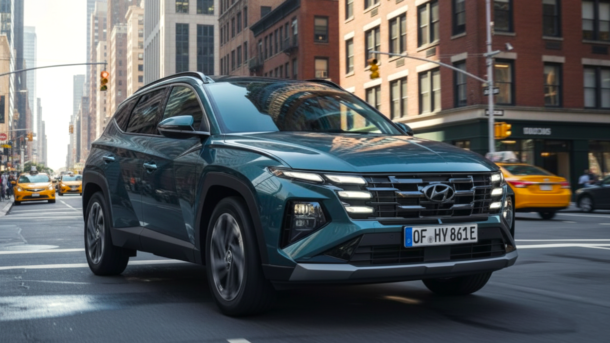 Hyundai Tucson Hybrid Green Colour