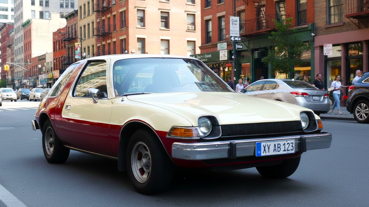 AMC Pacer red and white colour