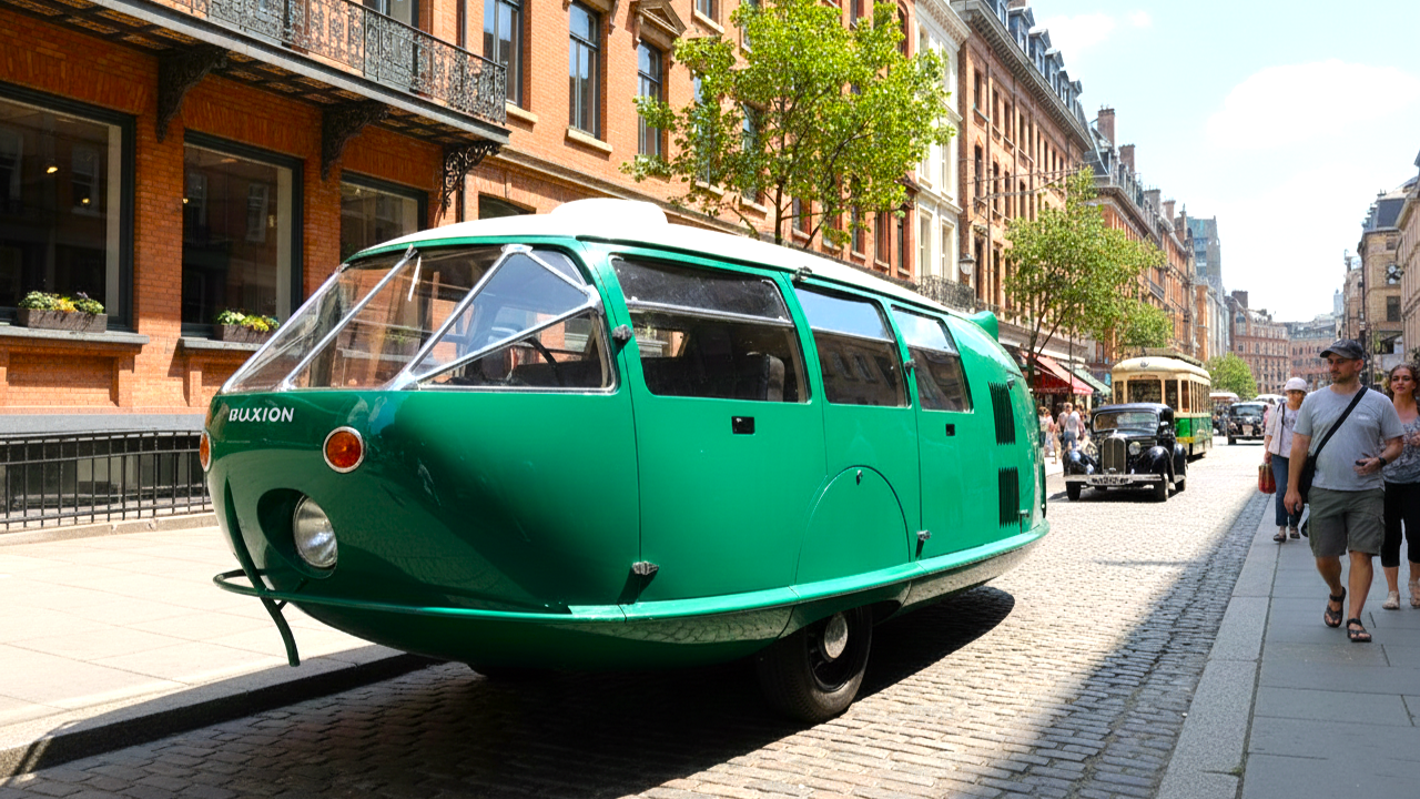 Dymaxion Car green colour