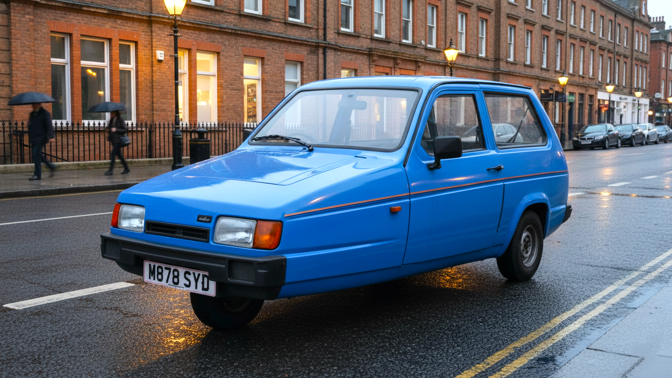 Reliant Robin blue colour