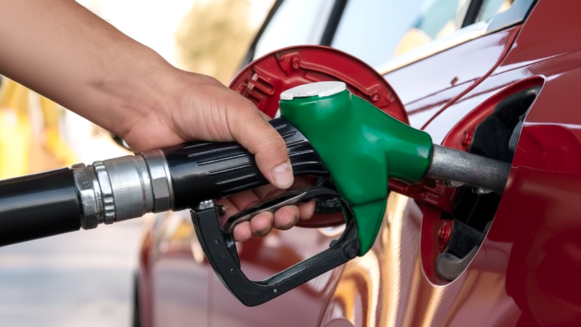 Puting diesel in a car